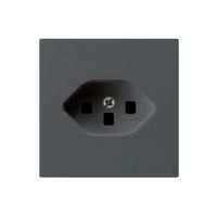 UP-Steckdose kallysto T23 anthrazit mit Steckklemmen