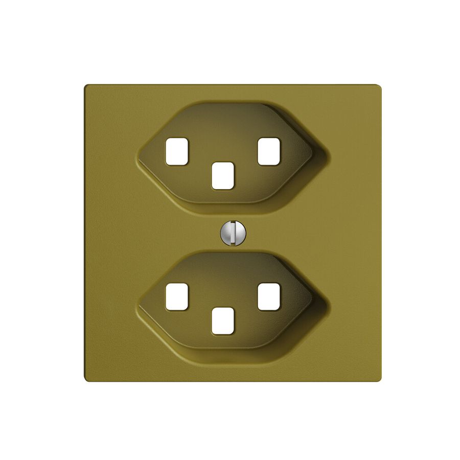 Frontset EDIZIOdue olive 60×60mm 2×T23