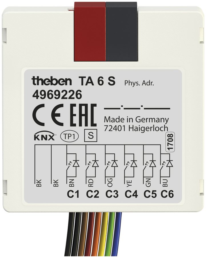 EB-Binäreingang Theben KNX 6-fach