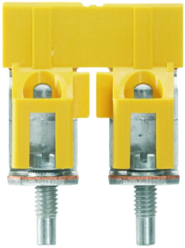 Connexion transversale Weidmüller WQV 35/2 vissé 2L pas 16mm isolé 138A jaune