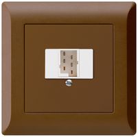 UP-Steck- und Anschlussdose kallysto.line 1×TT83 braun