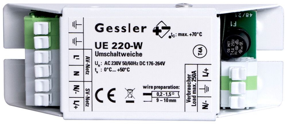 Commutatore DOTLUX per l'illuminazione generale, 250VA