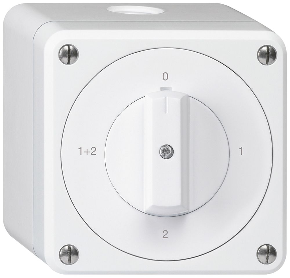 Interrupteur rotatif AP robusto IP55 schéma 1/1P blanc