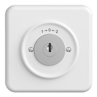 Contact pivotant ENC 1->0<-2 STANDARDdue blanc avec serrure de sûreté