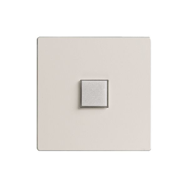 Kit de recouvr. EDIZIOdue elegance pour poussoir simple blanc arctique