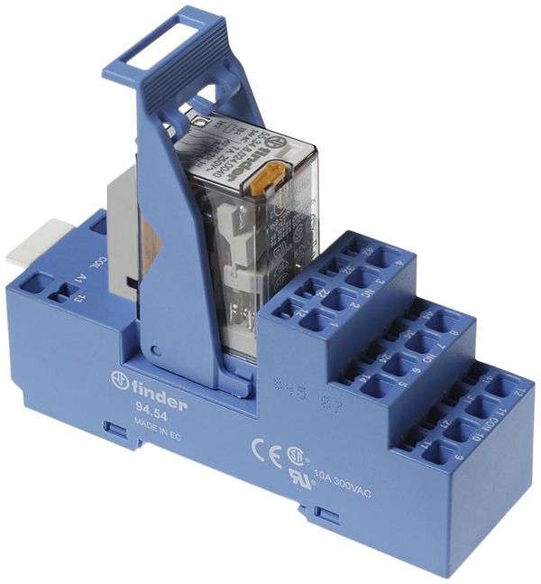 REG-Koppelrelais Finder 58, 4W 7A/24VAC AgNi Schraubanschlüsse