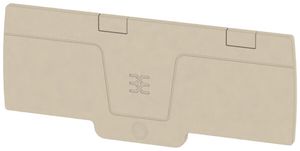 Plaque de fermeture Weidmüller série A AEP AP13 94.7×2.4mm, beige