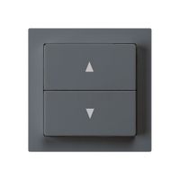 Frontset kallysto 60×60 anthrazit für Storenschalter/Taster 2-fach