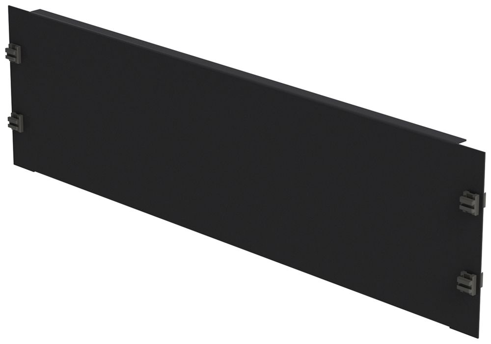 Blindplatte 19" Schnellverschluss 3HE Stahl schwarz