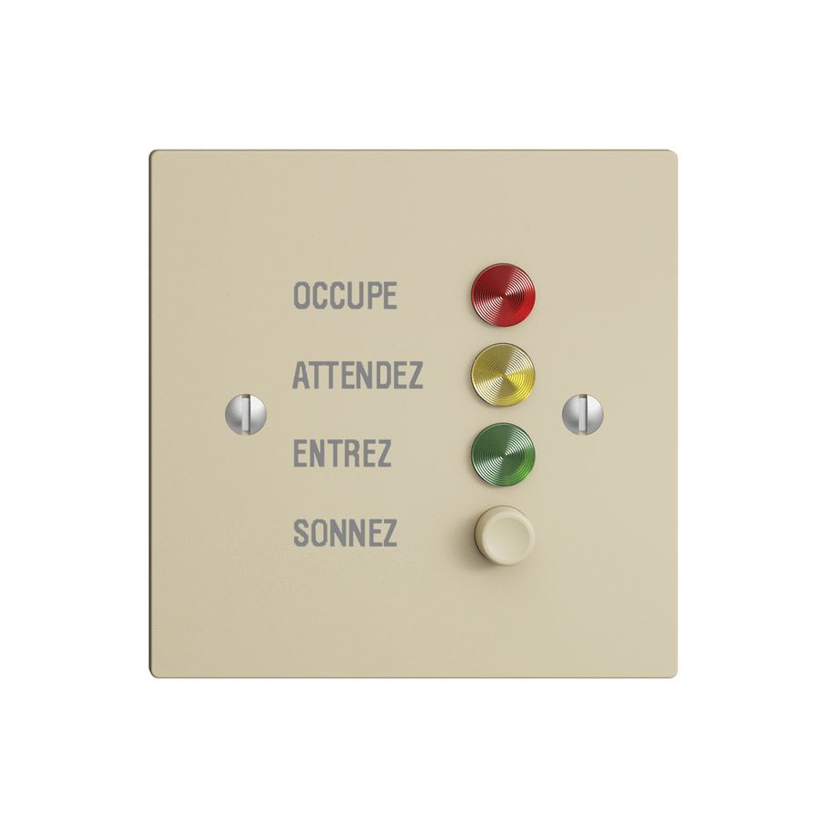 Station de porte EDIZIOdue vanille pour signaux d'appel