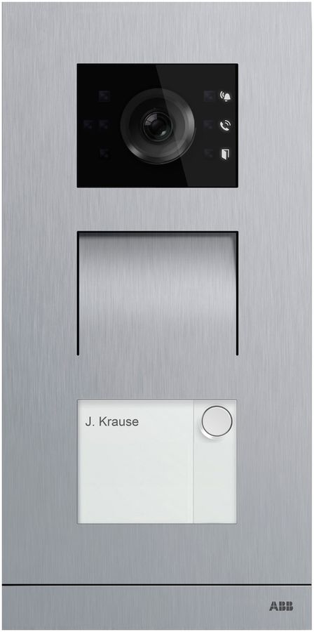 Videocitofono ABB-Welcome A21381P1-S-04 1×tasto acciaio 277×135×43mm