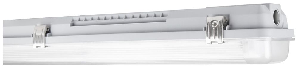 LED-Feuchtraumleuchte LEDVANCE DP 1200 2×G13 IP65 1280×95×70mm grau