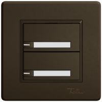 UP-Universaltaster EDIZIO.liv UNI SNAPFIX® m.LED RGB 2× 1-Tbed.Pap.br