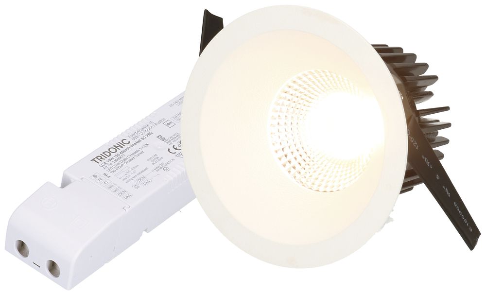 EB-LED-Spot ATMO DALI 10.5W 230V 920lm 3000K Loch-Ø80mm weiss 38°