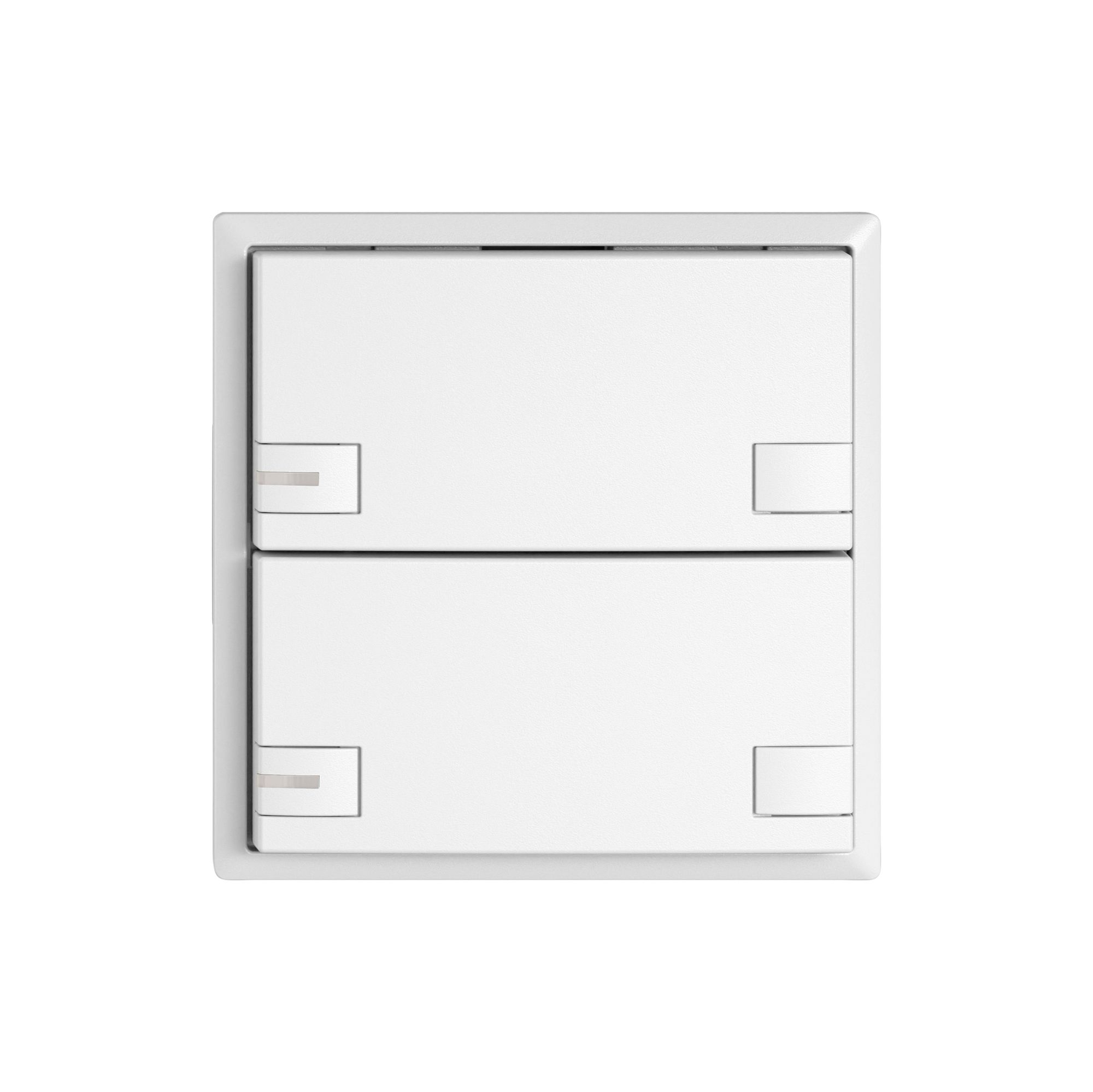 Poussoir KNX RGB EDIZIO.liv SNAPFIX® capteur temp.RGB-LED 2× comm.2T bc