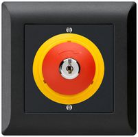 UP-SchlüsselTaster kallysto.line NOT-AUS schwarz