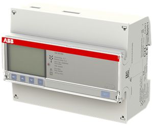 Compteur d'énergie AMD ABB iBus A44 353-600, 3×6A Argent 2DI/2DO M-Bus METAS