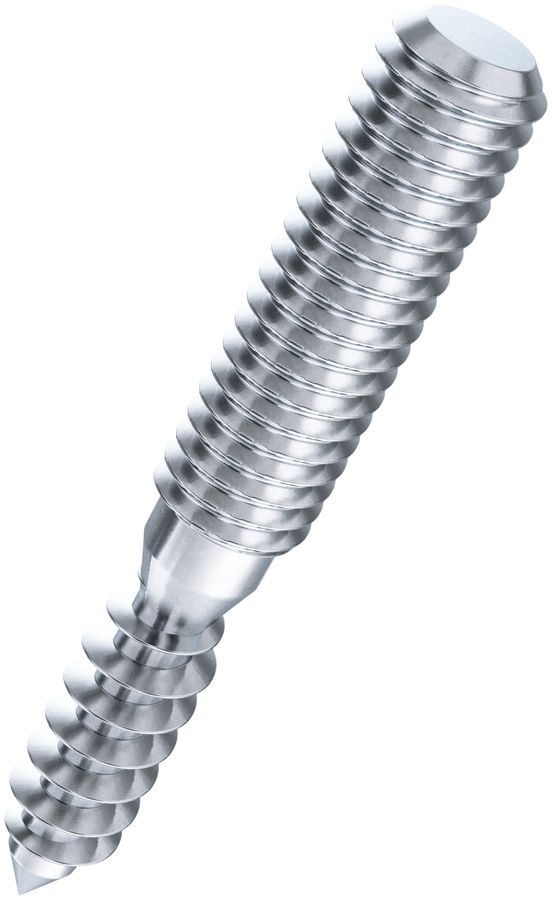 Vite a 2 filetti M6×60mm zincato