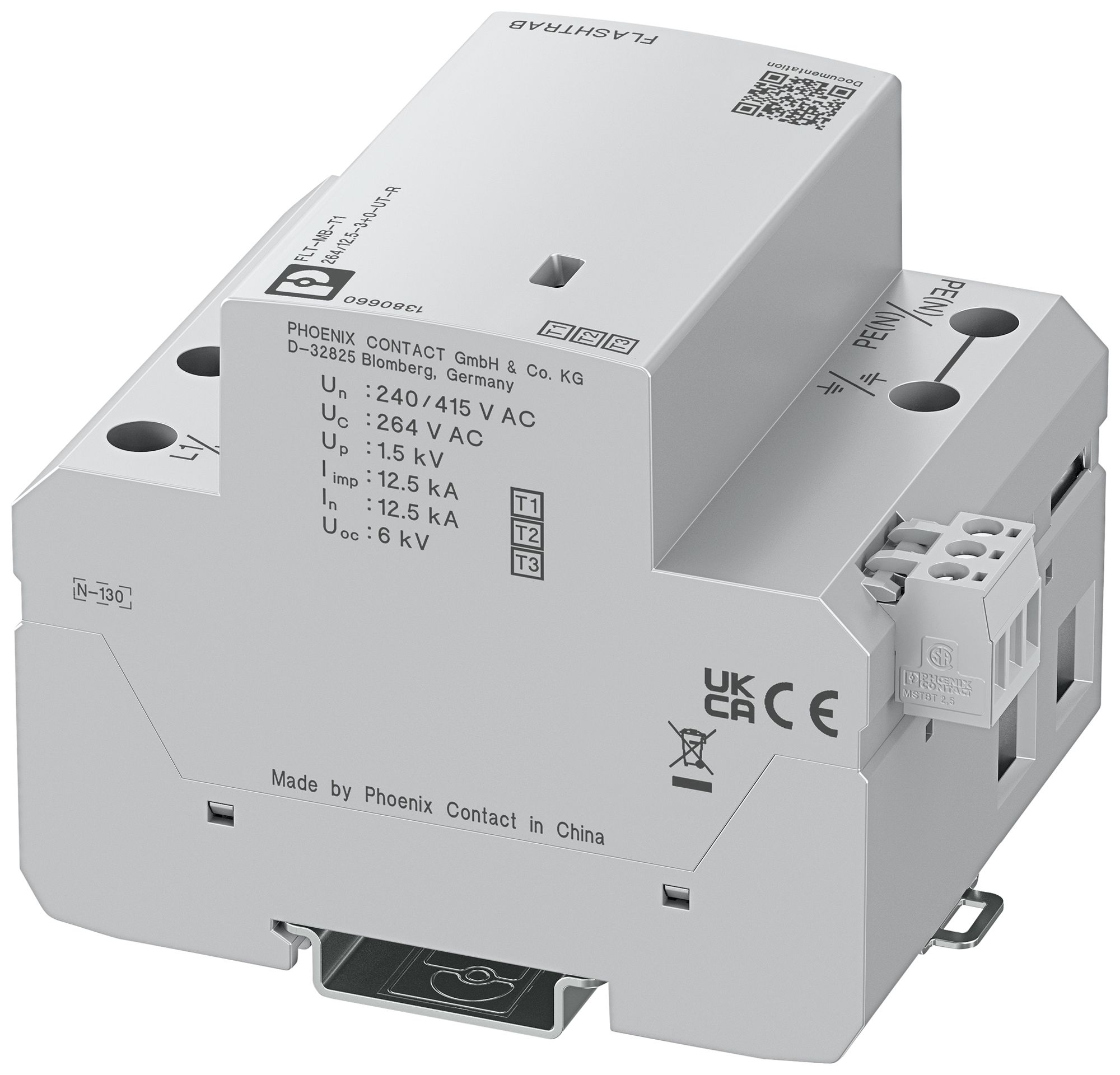 Scaricatore di sovratensione combinato PX FLT-MB-T1-264/12.5-3+0-UT-R
