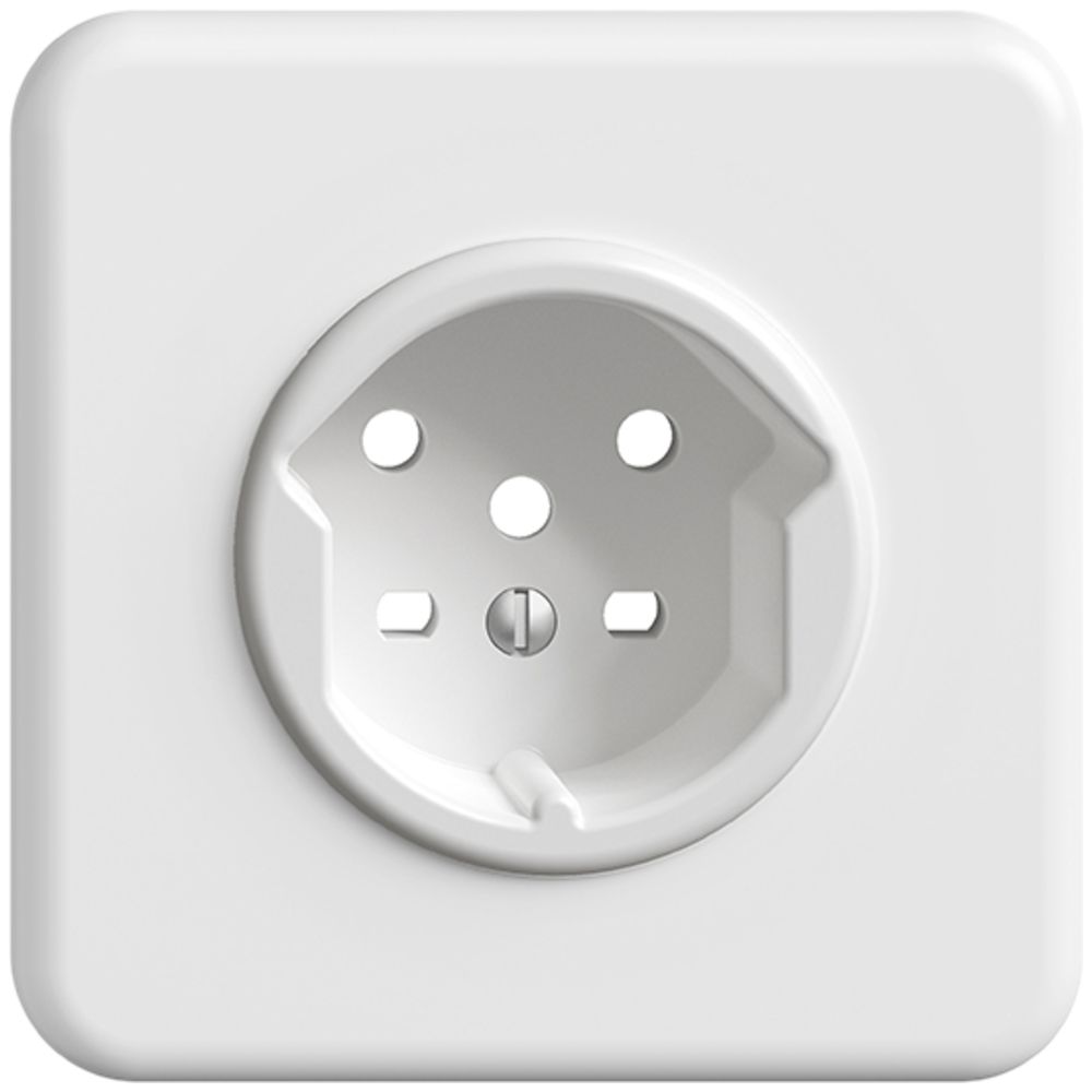 Frontset FH zu Steckdose T15 weiss