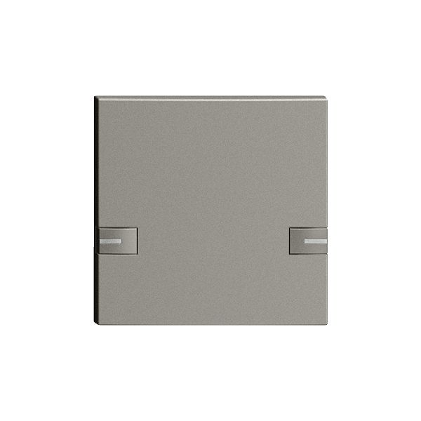 Touche 1/1 KNX/électron.a.LED EDIZIOdue 2× commande simple, gris foncé