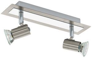 Deckenleuchte Eglo ROTTELO GU10 2×0…3W IP20 280×70mm Nickel