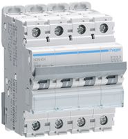 Disjoncteur Hager MCB 4P 415V type D 4A 10kA Icu 15kA 4UM