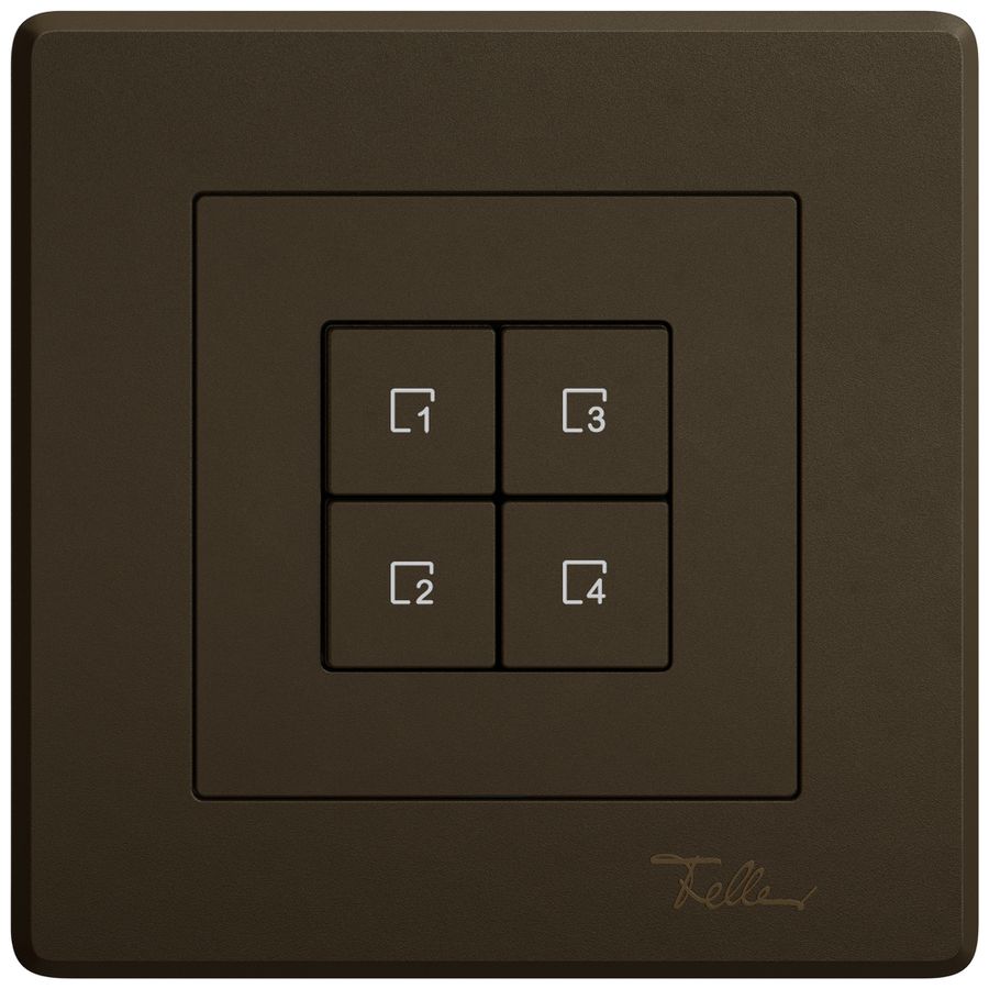 Commande pour poussoir scènes ENC EDIZIO.liv Wiser SNAPFIX® 4 scènes 4T br