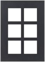 Intestazione INC Legrand Arteor 3×2, verticale, grigio grafite