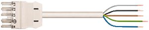 Câble de raccordement WINSTA MIDI 5×2.5mm² 20A 400V 1m cod.A prise/libre blanc