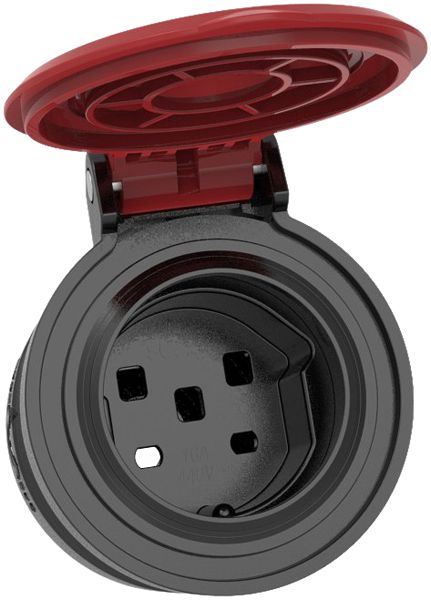 Presa mobile ELBRO T25 IP55 gomma nero