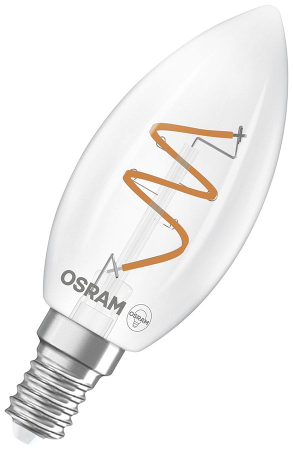 Lampe LED Osram Vintage 1906 E14 3.1W 300lm 2700K VAR Ø35×98mm B10.5 clair