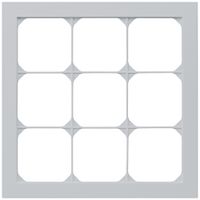 UP-Abdeckrahmen kallysto.pro 3×3 hellgrau 214×214mm