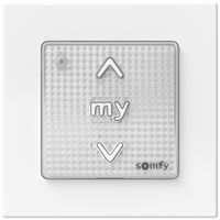 Émetteur mural AP RF Somfy Smoove 1 RTS II pure avec cadre