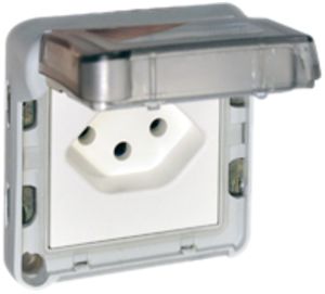 Steckdose PLEXO TYP13 grau