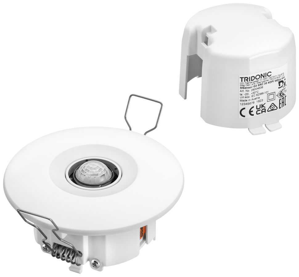 Multisensore Tridonic G3 SRC DALI-2 PIR IP54 Ø74mm bianco
