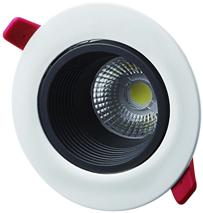 Downlight LED INS DOTLUX CIRCLEcomfort 6.5W 2700K nero/bianco