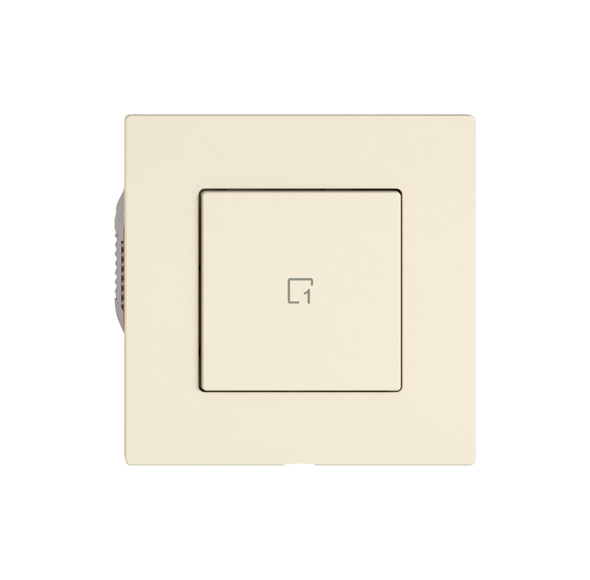 Poussoir scènes EDIZIO.liv Wiser SNAPFIX® 1 scène 1 touche WLAN cr