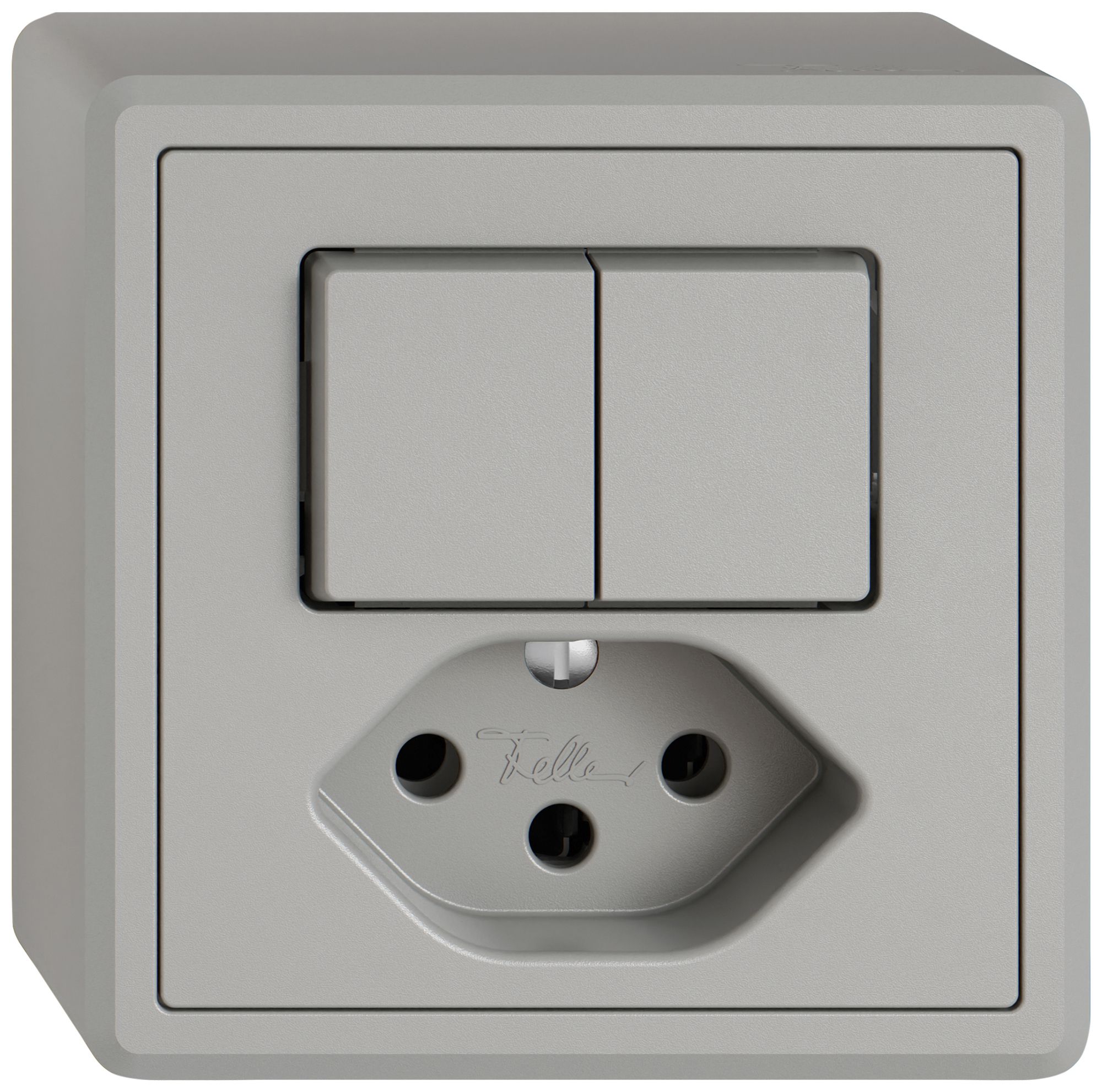 AP-Kombination EDIZIO.liv SNAPFIX® 2×Schema 3+T13 hgu