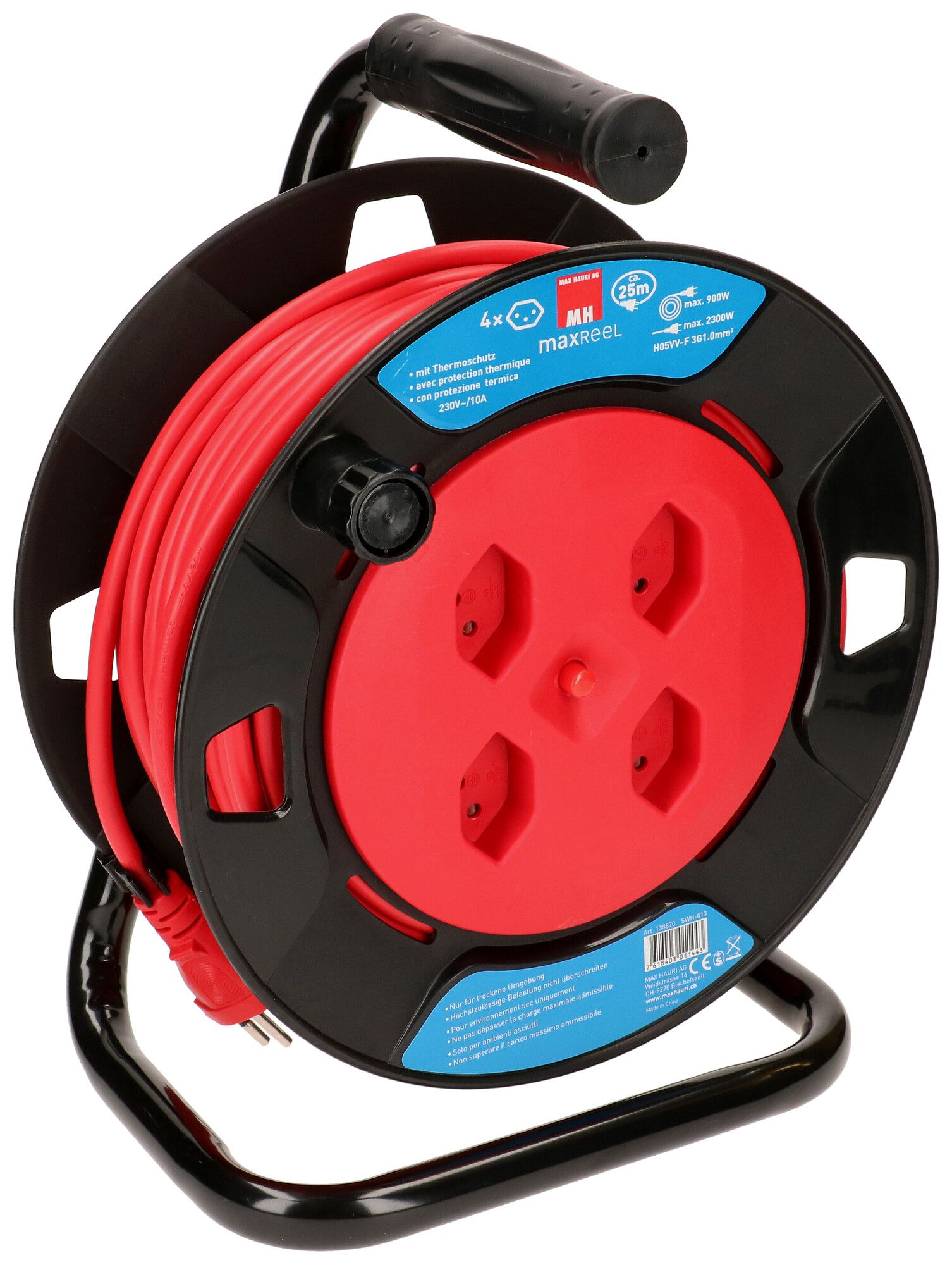 Kabelrolle MH REEL 4×T13 25m IP20 sz
