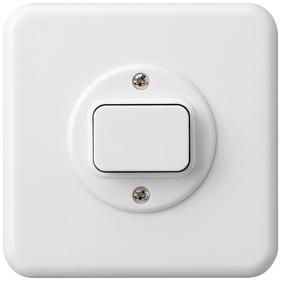 Interrupteur ENC basico 6/1L blanc