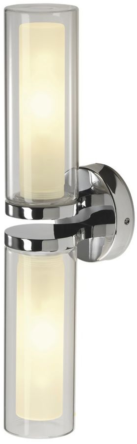 Applique SLV WL 106 E14 2×40W IP44 410×110×95mm chrome/verre
