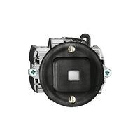 Leuchtdruckschalter FH 6/1L schwarz mit Linse, KS, LED gelb