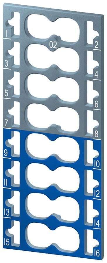 Plaquette de marquage Siemens SIMATIC ET200SP CC02 pour 16 push-in, 10 pcs