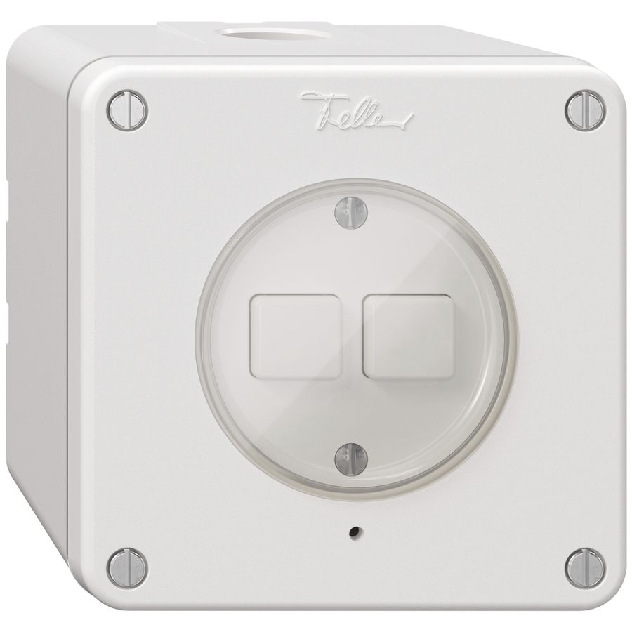 Interruttore AP 2K/2T NEVO Wiser bianco