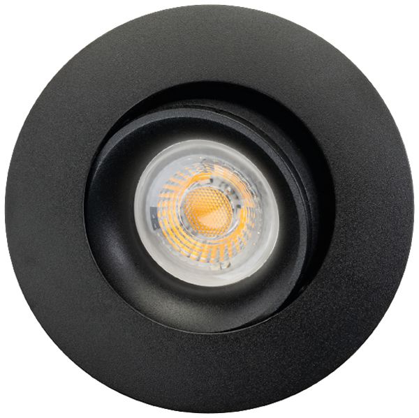 Downlight LED SG Junistar Bio 5W 510lm 940 IP20/IP44 45° VAR Ø94mm noir 8pcs