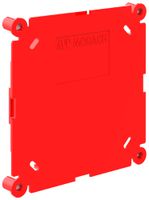 Schutzdeckel Morach-Technik CRALLO-LEU 74×74×9mm Kunststoff rot