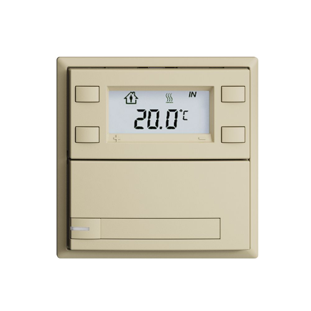 Poussoir RTH ENC KNX 1× EDIZIOdue F vanille, avec pap.+LED RGB