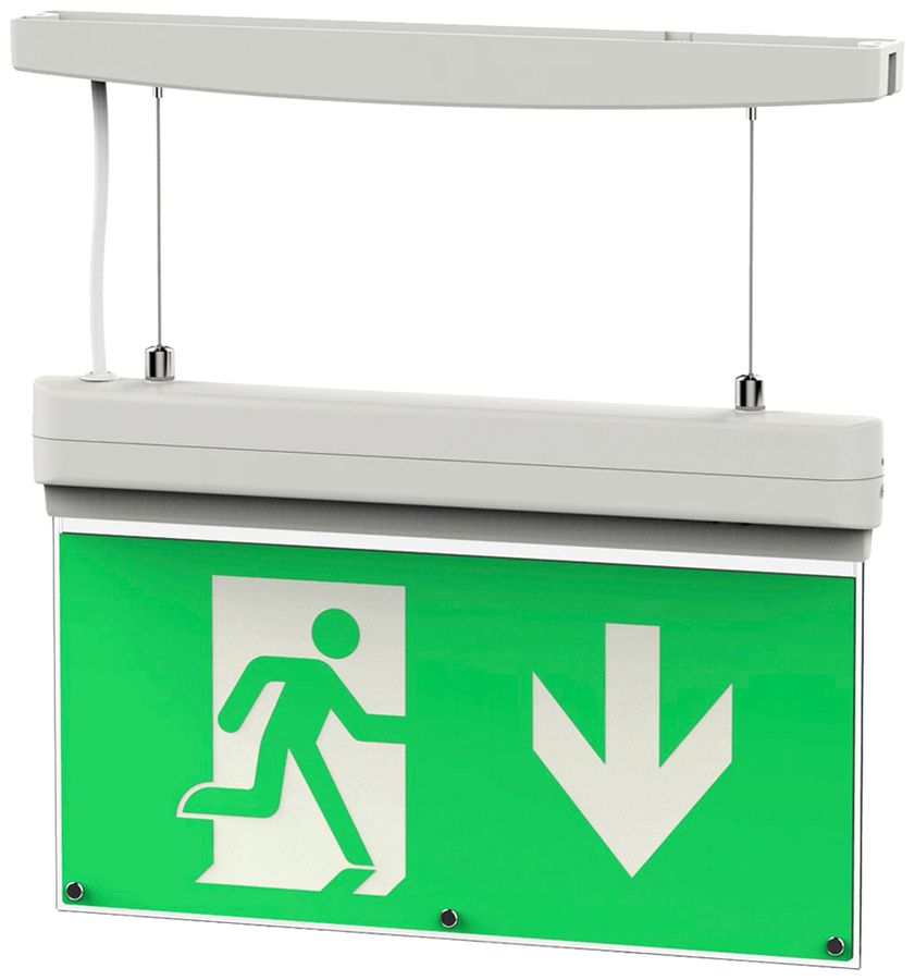 Luminaire de voie de secours LED DOTLUX EXITmulti IP20 mur/plafond