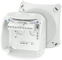 AP-Abzweigdose Hensel KF G mit Klemmen 5×4mm² grau